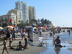 Beach area in Cartagena