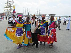 Phyllis with Colombians