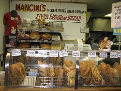 Mancini's Italian bread store in the Strip district